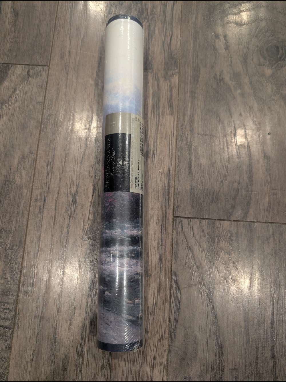 Thomas Kinkade Blue and White Scenic Wallpaper Roll